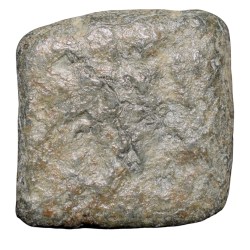 Alternative view of Lead Coin of Gupta Dynasty (4th - 5th Cen. AD) with Garuda Facing