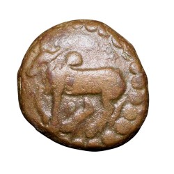 Copper Kakani of Ganapati Naga(c. 3rd Cen. AD) of Nagas Dynasty from Padmavati Bull Heavy Type