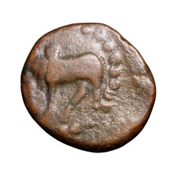 Copper Kakani of Ganapati Naga(c. 3rd Cen. AD) of Nagas Dynasty from Padmavati Bull Type