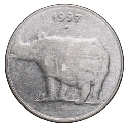 Steel 25 Paise of Republic India (AD 1997) of Noida Mint Scarce