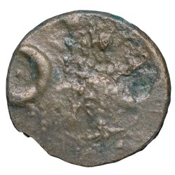 Alternative view of Potin Coin of Pulumavis(1st Cen.BC) of Satavahana Dynasty Elephant Type Banavasi Region