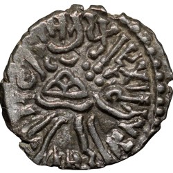 Alternative view of Silver Drachma Coin of Bhatradaman(AD 282-95) of Western Kshatrapas Beautiful Grade