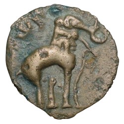 Potin Coin of Yajna Satakarni(1st Cen.BC) of Satavahana Dynasty Elephant Type Banavasi Region
