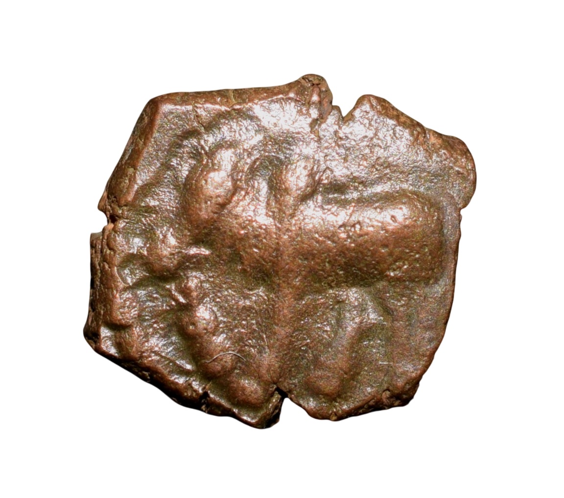 Copper Kakani of Ganapati Naga(c. 3rd Cen. AD) of Nagas Dynasty from Padmavati Bull Type