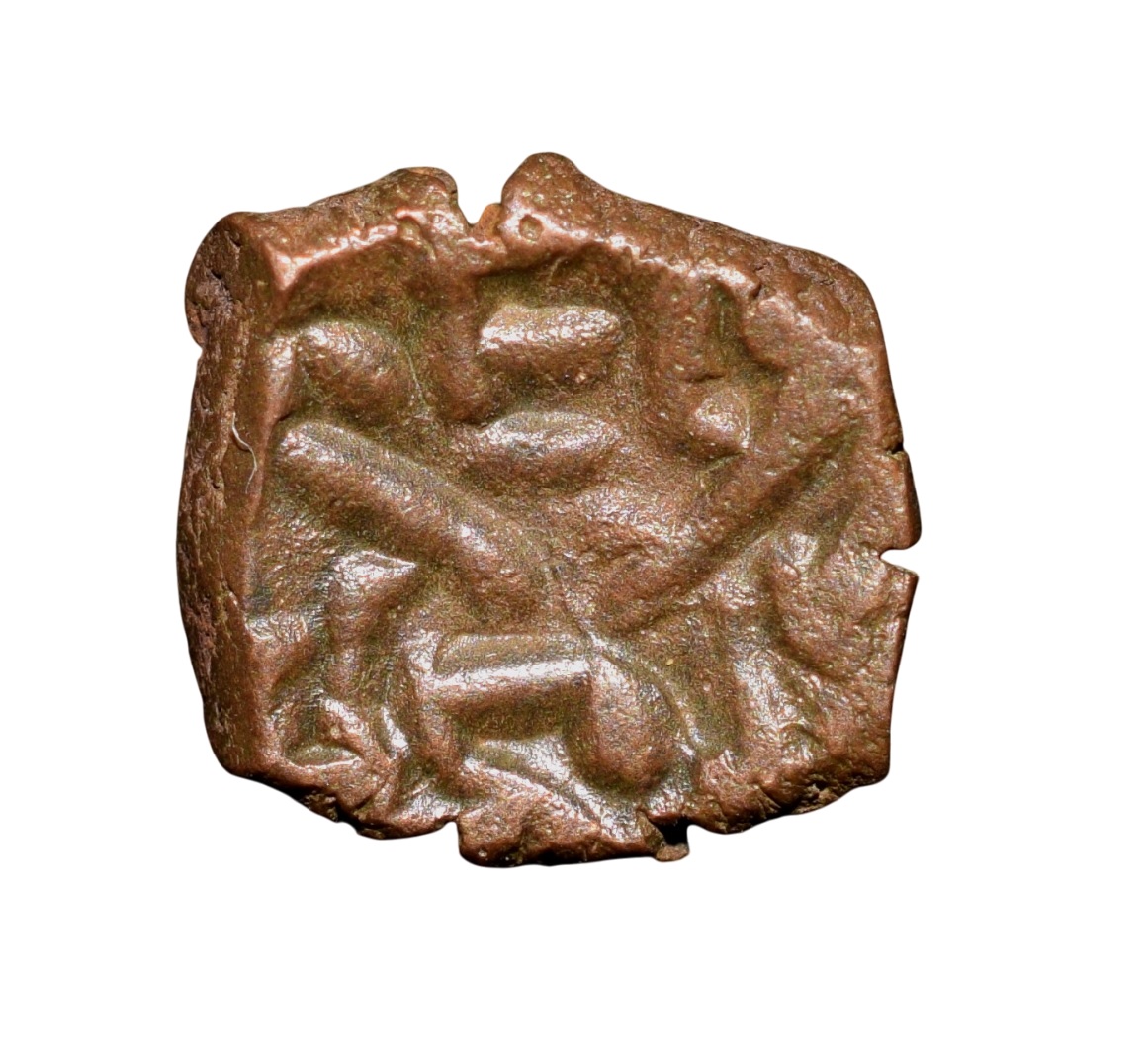 Copper Kakani of Ganapati Naga(c. 3rd Cen. AD) of Nagas Dynasty from Padmavati Bull Type - Image 2