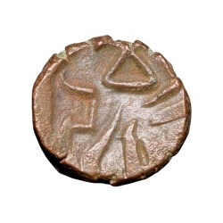 Alternative view of Copper Kakani of Ganapati Naga(c. 3rd Cen. AD) of Nagas Dynasty from Padmavati Bull Type