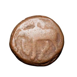 Copper Kakani of Ganapati Naga(c. 3rd Cen. AD) of Nagas Dynasty from Padmavati Bull Type