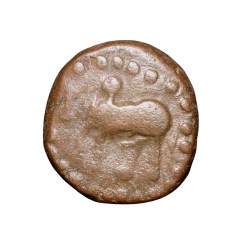 Copper Kakani of Ganapati Naga(c. 3rd Cen. AD) of Nagas Dynasty from Padmavati Bull Type