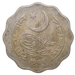 Copper-Nickel 10 Paise of East Pakisan (Now Bangladesh) AD 1964 Scarce