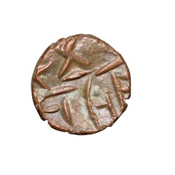 Alternative view of Copper Fractionl Kakani of Ganapati Naga(c. 3rd Cen. AD) of Nagas Dynasty from Padmavati Bull Type Rare