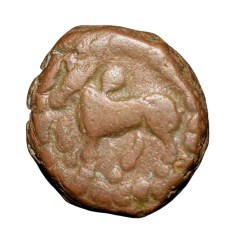 Copper Kakani of Ganapati Naga(c. 3rd Cen. AD) of Nagas Dynasty from Padmavati Bull left Type