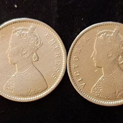 Silver British India Victoria empress Denominaton 1/2₹ Year 1899 Condition as per image 1 piece given Same and similar piece available