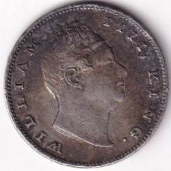 R.S Incuse William One Rupee 1835 East India Company Silver EX Rare Coin