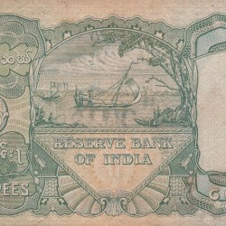 Alternative view of Burma King George VI 10 Rupees Very Fine Detail Very Rare Note #1