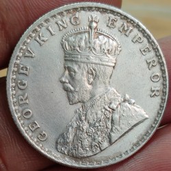 Alternative view of 1911 One Ruppes" George Fifth Bombay mint" British India Rare Date's Coin 100% Original Coin # sku 11