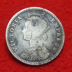 Alternative view of 1/4 RUPEE VICTORIA EMPRESS 1897 BOMBAY MINT