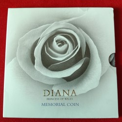 Rare Proof Coin DIANA Princess Of Wales Memorial Coin 1999 Year 5 Pounds Issued by British Royal Mint