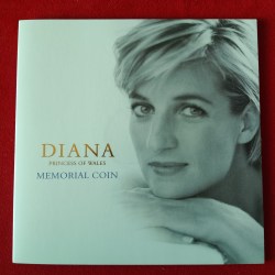 Alternative view of Rare Proof Coin DIANA Princess Of Wales Memorial Coin 1999 Year 5 Pounds Issued by British Royal Mint