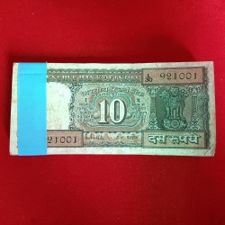 Ten Rs Rare Black Boat Full Bundle Governor RN Malhotra 921001