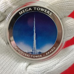 Republic of Mozambique South African Country Mega Towers Burj Kalifa Coin Arabia 2010 Year