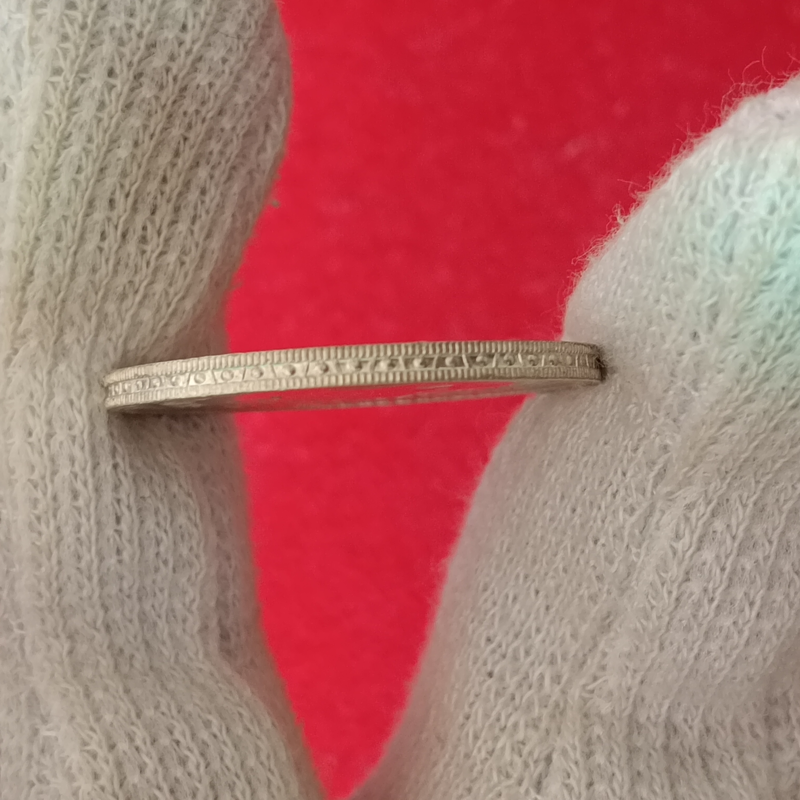 George Vi Silver One Rupee India 1942 Year Bombay Mint Unc Condition British of India - Image 7