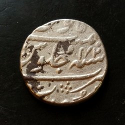 Alternative view of MUGHAL EMPEROR 👑👑 KING👑AURANGJEB 👑 SILVER ONE ₹ Aurangzeb (1658to1707) mint surat coin Wt 11.20gm EXCELLENT CONDITION AS IMAGE Same and similar piece available