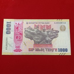 1000 One Thousand TENGE Polymer Sheet Commarative Note Issue Republic Bank Of Khazkustan
