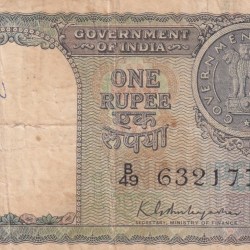 A-3 K.G AMBEGAONKAR ONE RUPEES GREEN NOTE