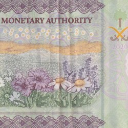 Alternative view of SAUDI ARABIAN 5 RIYALS POLYMER RARE NOTE # B-2