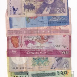 10 DIFFERENT World Note RARE ( 10 NOTE LOTT )