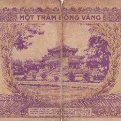 Alternative view of French Indochina 100 Piastres RARE NOTE # B-2