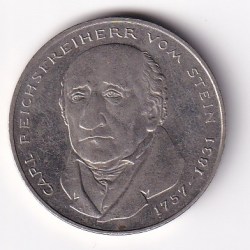 Alternative view of Federal Republic 5 Deutsche Mark FREIHERR UNC RARE COIN #Z-1349