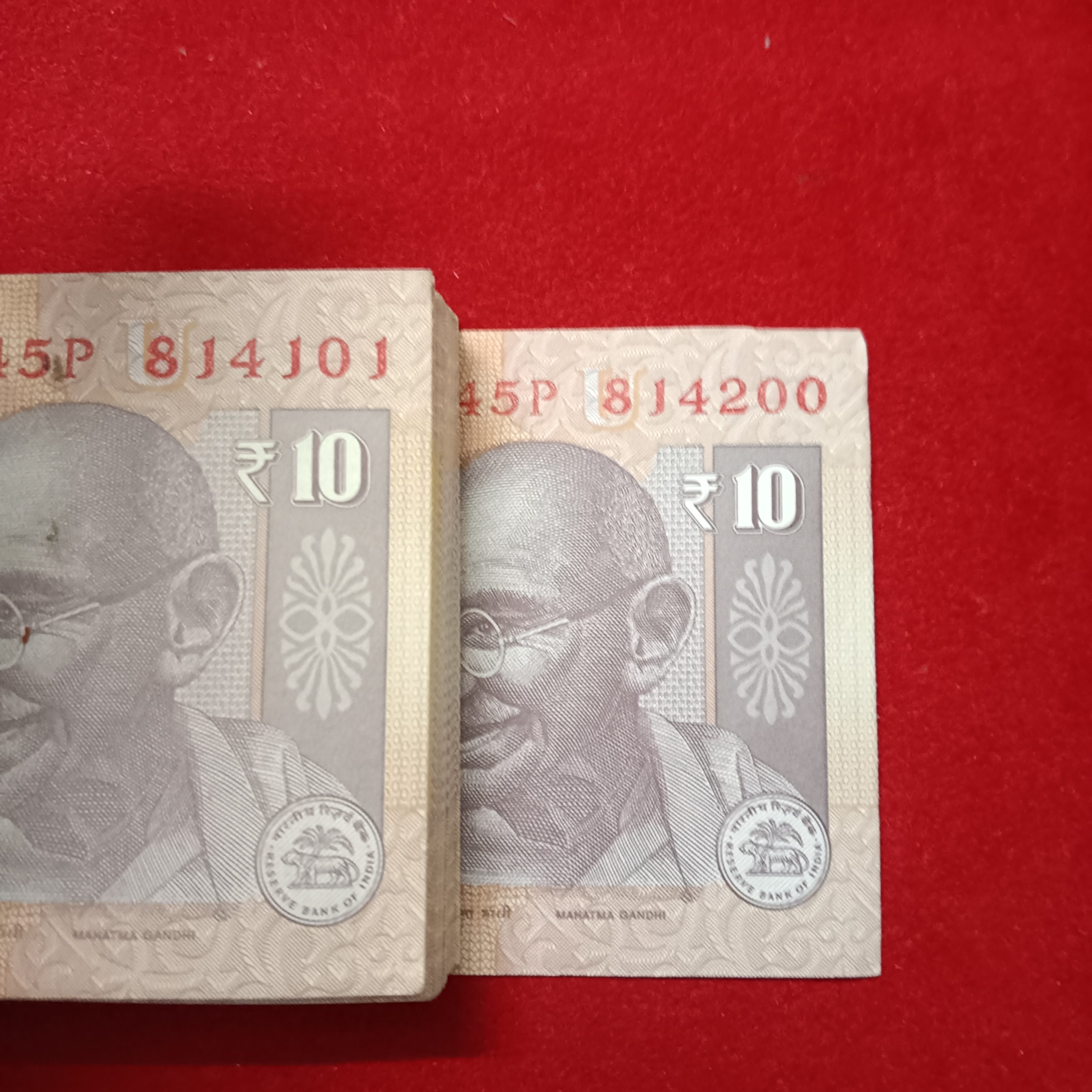 Ten Rs Old Rare Gandhi Bundle Governor Raghuraman Rajan Gem Unc Condition 2016 Year 814101 - Image 3