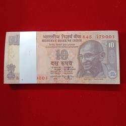 Ten Rs Old Rare Gandhi Bundle Governor Raghuraman Rajan Gem Unc Condition 2014 Year 379001