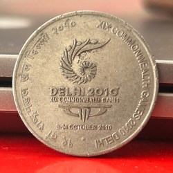2 Rupee Commonwealth Games DELHI 2010 Noida Mint Commemorative Coin
