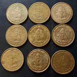 Republic India Denominaton 5₹ Back backside of Vaishno Devi Same and similar set are available