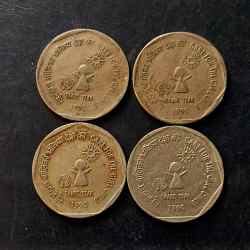 Republic India Denominaton 1₹ Care for the girl child Metal copper nickel Same and similar piece available