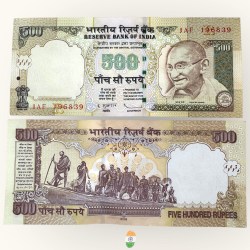 Rs 500 India Banknote Small Font Issue Withdrawn Top Collectible Item Unique and Rare