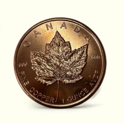 Canada Maple Leaf Design Pure Copper Unique and Rare
