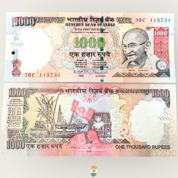 J28 Rs 1000 Signature Series Signed by D Subharao Inset L 2009 Issue Unc Unique and Rare