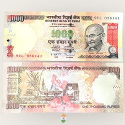 J36 Rs 1000 Signature Series Signed by D Subharao Inset Plain 2011 Issue Unc Unique and Rare