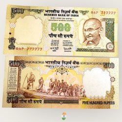 I 14 Rs 500 Signature Series Signed by Y V Reddy Inset B 2003 to 2004 Issue Ultra Unique and Rare Solid Number 777777