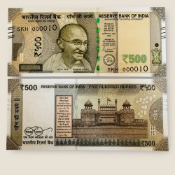 I114 Rs 500 India Banknote Signature Series Signed by Shaktikant Das Inset N 2022 Issue UNC Unique and Rare