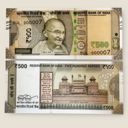 I119 Rs 500 India Banknote Signature Series Signed by Shaktikant Das Inset H 2023 Issue UNC Unique and Rare