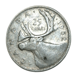 CANADA Silver 25 CENTS Year 1952 King GEORGE-VI in High Collectable Grade.