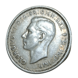 Alternative view of AUSTRALIA Silver SHILLINGS Year 1943 King GEORGE-VI in High Collectable Grade.