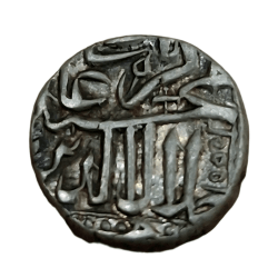 MUGHAL Empire Silver 1/2 RUPEE Weight= 5.51g AKBAR Dated AH963-AH1014//AD1556-AD1605 MULHER Mint **V. RARE** High Collectable Grade.