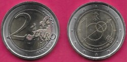 Italy, 2023, 2 Euro, 100th Anniversary of Italian Air Force, KM #495, Bimetal, AUNC CONDITION.