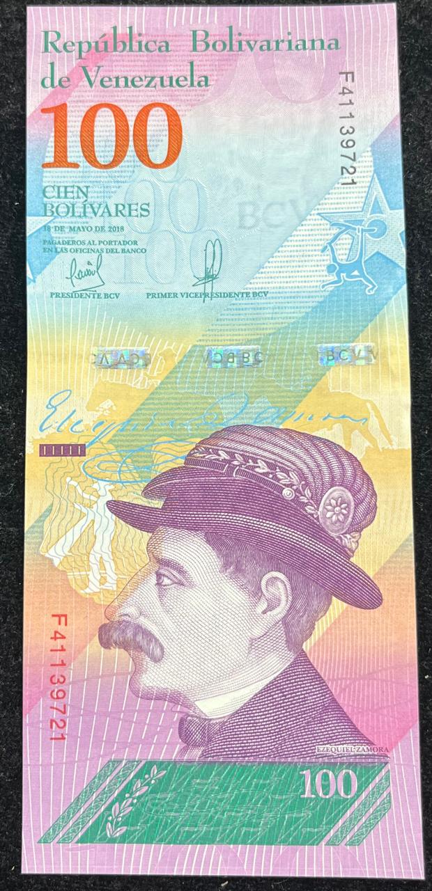 Venezuela 100 Bolívares GEM UNC RARE NOTE