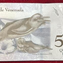 Alternative view of Venezuela 500 bolivares GEM UNC RARE NOTE